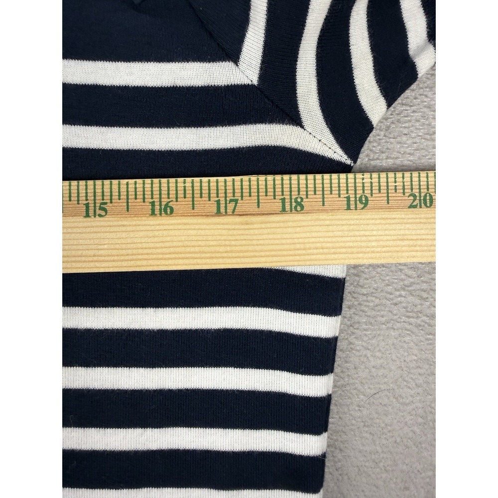 Lauren Ralph Lauren Women's Sz XL‎ Blue & White Striped Lace Up Accents Dress - Picture 4 of 7